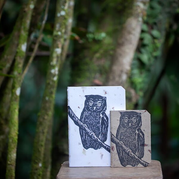 Cuaderno Buho A5 Fondo Blanco